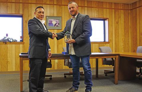 City of Aspermont receives 40-year service award