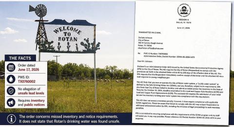 ROTAN FAILS TO MEET EPA ORDER DEADLINES