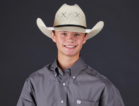 Roby sophomore Karter Scherwitz, President of Fisher County 4-H and Texas 4-H Livestock Ambassador, was named to the 2025–2026 NRS Show Team this August.