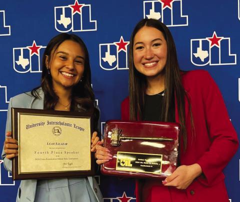 Aspermont's Jessi Rabel brings home 'Golden Gavel' at State CX debate Meet