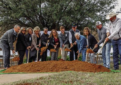 Fisher County Hospital District administrators, medical staff and board directors officially broke ground Monday morning beginning approximately 270 days to construct the district's much-anticipated rural health clinic.