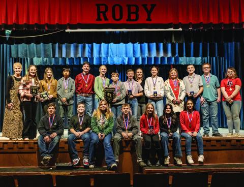 Roby JH OAP racks up awards at district