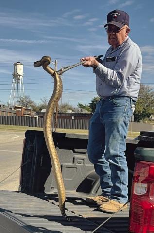Glenn Copeland showing off his catch of the day.