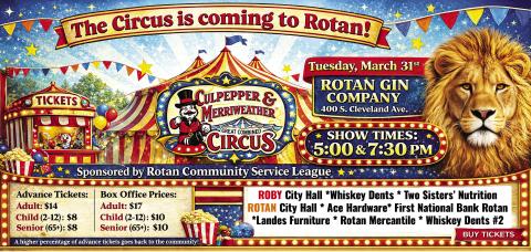 STEP RIGHT UP THE CIRCUS IS COMING!