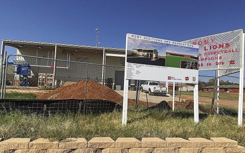 Although delayed by recent rainfall the new Roby CISD Ag shop should be operational soon.