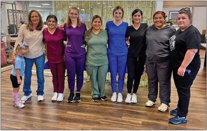 From Left to Right: Seraphina Isbell, Tina Durden, Alissa Aguilar, Shelby Saffel, Julie Zaval, Macy Rogers, Cassie Jo Saucedo, Marissa Cantu, Holli Turner