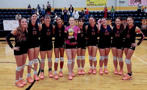 Aspermont Lady Hornets Claim 4th Consecutive District Volleyball Title
