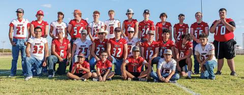 Top Row L-R: Daniel Perales, Gage Barrera, Gabriel Cerveny, David Adkisson, Brady Etheredge, Caiden Meiwes, Kullen Daniel, Kallen Moody, Chance Bradley, Avery Amador, Dakota Adkisson, Gabriel Kittley. Middle Row L-R: Anthony Moreno, Raygan Castillo, Brycen Cole, Kaden Waldon, Ayden Carney, Cohen Lakey, James Covington, Rylon Castillo, Camden Carrion, Daniel Escobedo. Managers L-R: Mager Flores, Gene Conway, Jayden LaCoste Brady Shoemaker. Photo by: Tricia Hurt
