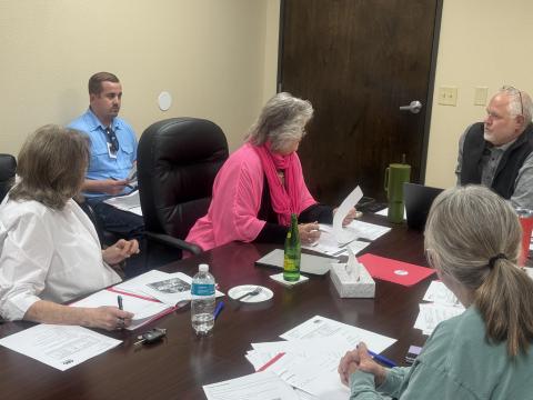 SMHD Board of Directors review district finances before approving a resolution to authorize funds to cover 2020 construction debt.