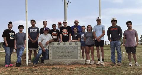 Pictured are: Tamara Alldredge, Dayton Alldredge, John Fillingim, Ben Carrion, Samuel Helms, Marisa Nowlin, Tucker McWilliams, Emery McWilliams, Scott Nowlin, Adley Gonzalez, Avery Gonzalez, Noah Preston, Cristian Garcia, Josiah Lopez. (Not pictured but appreciated Coach Joe Thomasson ) submitted by Avery Gonzalez