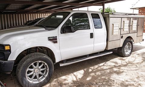 To aid ongoing code enforcement efforts, the City of Rotan recently received a donation in the form of this animal control vehicle, courtesy of Howard and Judy Gordon.