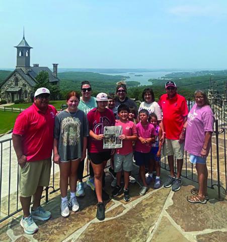 Nomadic Newspaper enjoys the view in Branson, Missouri