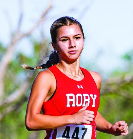 Roby's Lilly Benson on TGCA XC All-Star Legacy List