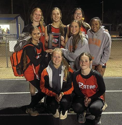 Lady Hammer Track brings home1st place at Greyhound Relays