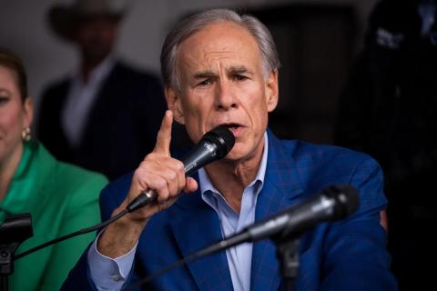 Gov. Greg Abbott has promised to lower property taxes as part of his 2026 reelection campaign. His plan includes allowing voters to end property taxes for schools. PHOTO BY CAMILO DIAZ JR. FOR THE TEXAS TRIBUNE