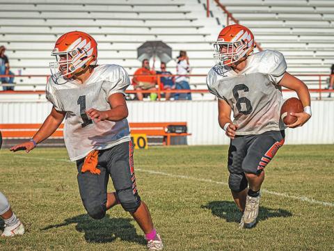 1st week of Football Scrimmages