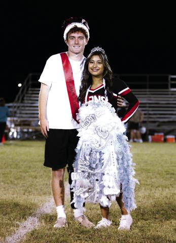 Brady McClure &amp; Carly Jimenez were crowned last Friday night during Roby CISD Mum Night's halftime show. PHOTO BY MARK MARTINEZ