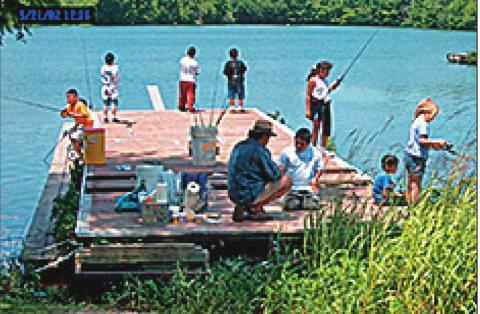 Fishing is one of the many summer camp activities young people can enjoy at the Brownwood center. (Texas A&amp;M AgriLife photo)