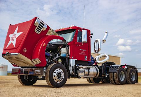 Dunagin Transport Company revealed its 100th truck during their celebration last Thursday at the Merkel yard, and also used the opportunity to celebrate employees, customers and the communities they serve.