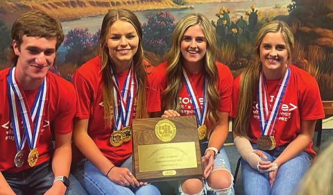 AISD Computer Science team: Wesley Koenig, Shelby Martin, Celie and Sadie Gentry