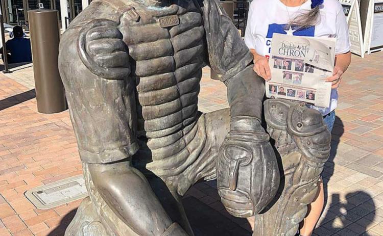 NOMADIC NEWSPAPER enjoys at game at Globe Life Field