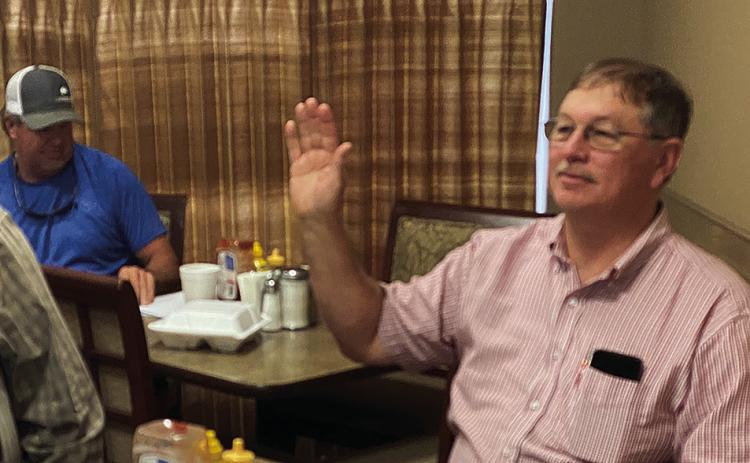 New Fisher County Hospital Board member Reid Cave was sworn in during the last regular meeting of the hospital board.