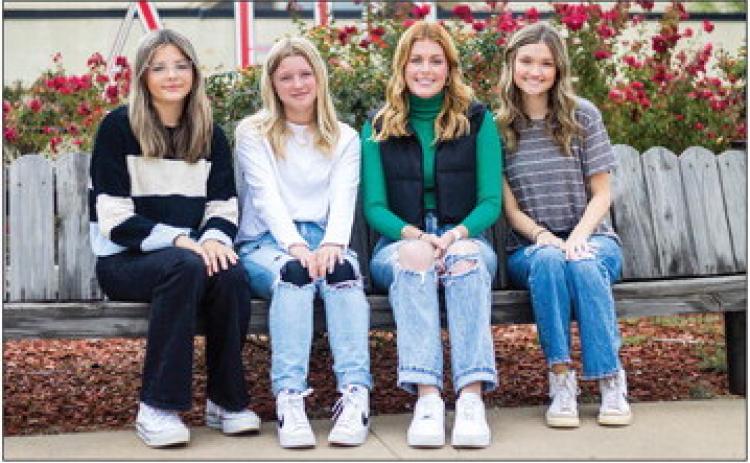 Freshman-Aubrye Conoly, Sophomore- Kenzy Blankenship, Junior-Georgia Fraser, Senior-Hadley McLaury were announced at the end of last week as this year's Aspmeront ISD's Homecoming Queen Nominees. Winner will be announced before the 7:30 pm kick off against the Rule Bobcats this Friday night. (PHOTO BY MARK MARTINEZ)