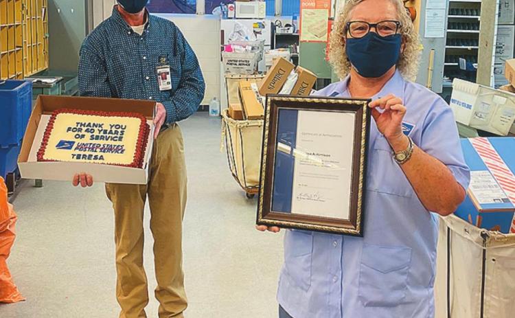 Postal Worker celebrates 40 years of service