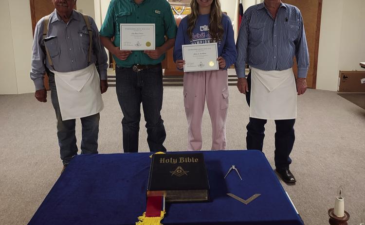 Picture are from left to right Irvin Brooks, Reagan Parsons, Shelby Martin, and Alex Long.