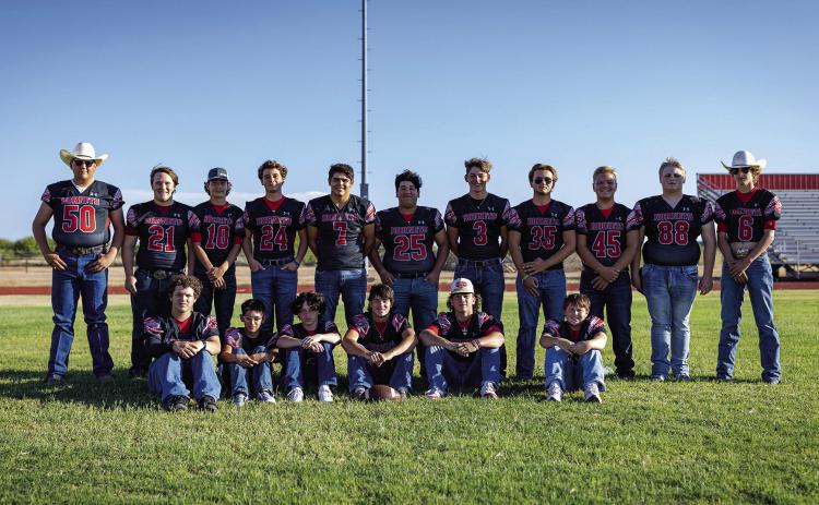 Reagan Parsons, Tyler Kessinger, Anthony Dunnam, Jaden Flores, TJ Taylor, Devin Lopez, Jaxon Hodges, Jack Bell, James Bell, Colton McDonald, Seth Johnson. Sitting: Zayne Smith, Adam Benavides, RJ Salinas, Carson Guidry, Kolby Bradshaw, Braden Nixon. Photo by: Mark Martinez