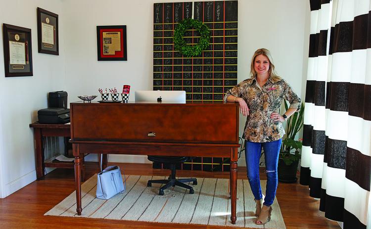 Ginny Rasberry, Owner of Embroidery Ink located in Roby, Texas