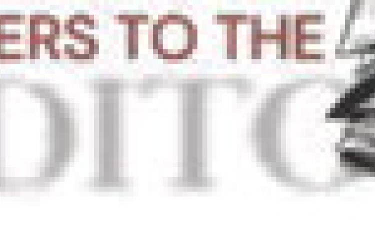 LETTERS TO THE EDITOR