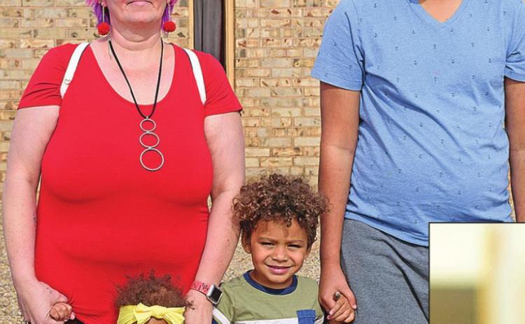 (Pictured Left) Jerri and Julian Trevino and Devon and Ava McCann Perry Jerri said she is thankful for her grandkids, family, and good health and that her family is in a better situation than they have been.