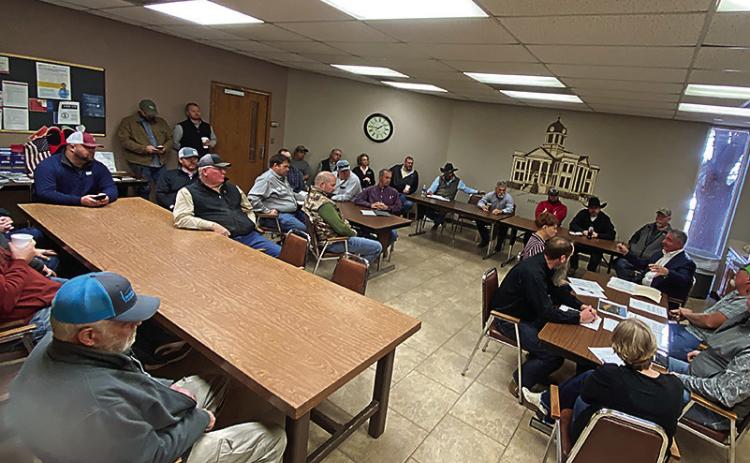 Representatives from the oil and gas companies met with Fisher County Commissioners regarding pipeline permit policies last month.