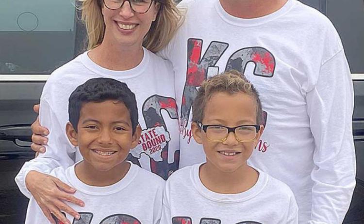 The Lacoste Family: Lloyd, Kathy, James, and Jayden