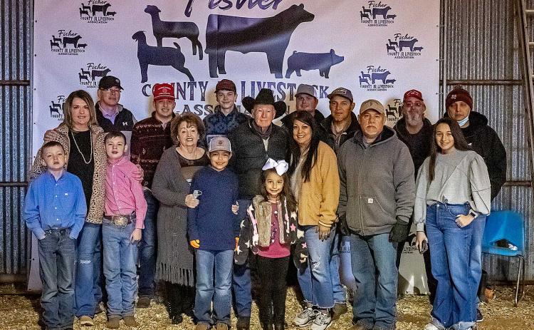 Back row: Sage Spencer, Reggie Spencer, Drew Carreon, Tres Spencer, Richard Spencer, Quilton Cook, Danny Carrion, Ricky Spencer, Jerry Carreon, Front row: Crew Spencer, Creed Spencer, Kathy Spencer, Jake Carrion, Aspen Carreon, Laura Carrion, Ben Carreon and Avery Carreon Not present: Tracye Spencer, Kelly Carreon, Bailey Spencer, Katy Spencer, Calvin Spencer, Jordan Carrion, Isabel Carrion and Mallory Carreon