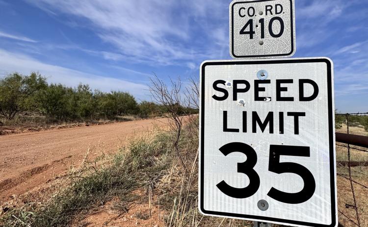 Slower Speeds for Stonewall County Roads