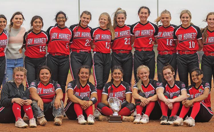 Undefeated Aspermont Lady Hornet Softball team claims District Championship in its inagaural season