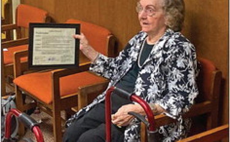 The Stonewall County Commissioners presented a proclamation late last month, declaring June 26 as Dorthey Dickerson Day in Stonewall. “I can say one thing,” said Dickerson, a one-time courthouse employee, “and I have enjoyed all 20 years of being here with all y’all. It has been a pleasure.” Stonewall County Judge Ronnie Moorhead said one of the things he misses the most is that Dickerson was one of the only people who would share morning coffee with him.