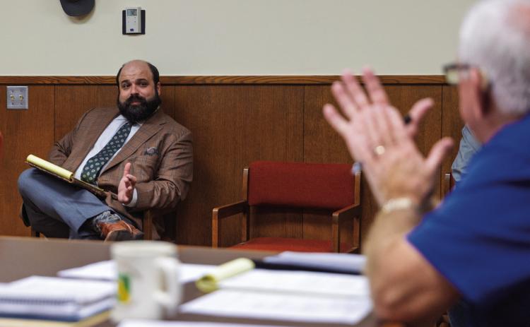 Jake Lederle, partner at Wetsel &amp; Lederle lends his expertise to Stonewall County Commissioners ahead of negotiations with solar energy companies looking to develop in the county.