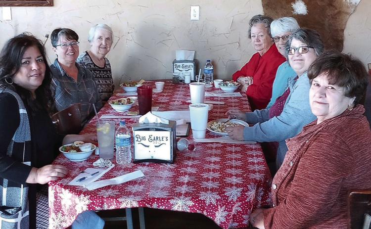 Volunteers at the Clothes Closet Luncheon were Cindy Ramirez, Roenna Thomas, Zenita Gardner, Nell Hunt, Director Lois Ann Adams, Zina Herrington and Rosa Castro. Other volunteers include: Rhonda Boyd, Janie Marquez, Alecia Carreon, Lanel White and Carola Seaton.