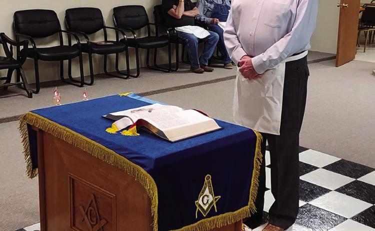 Joe L. Rimes receives 65 year service pin