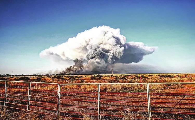 Firefighters battle Stonewall County blaze