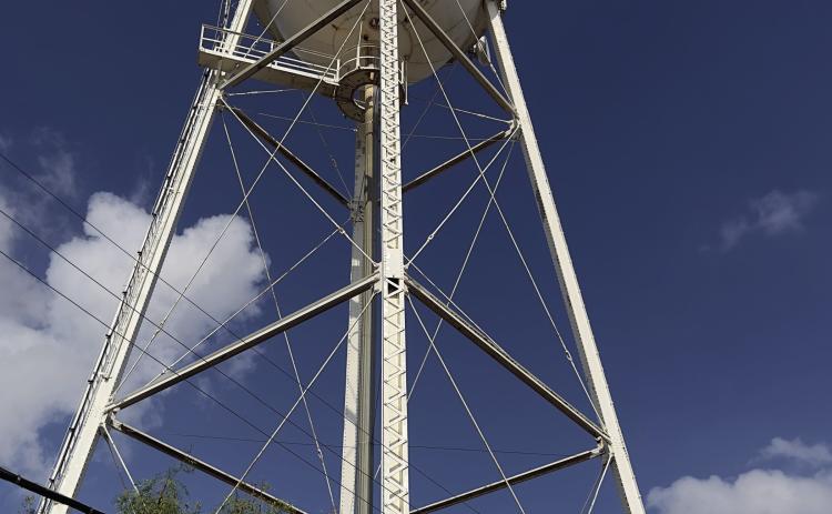 This often-photographed structure has stood near Rotan's center, distributing water to hundreds of residents for around 100 years, but as it continues to deteriorate, it could be more expensive to restore the aging tower than to replace it. PHOTO BY MARK MARTINEZ