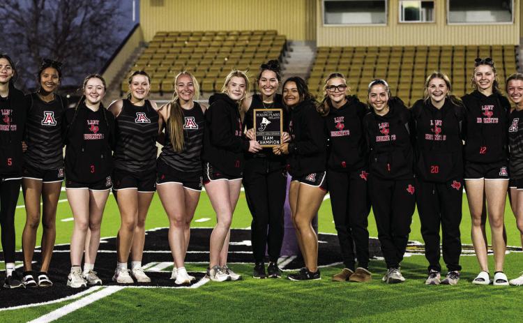 Rollings Plains Relays Champion Aspermont Lady Hornets. Photo by: Mark Martinez