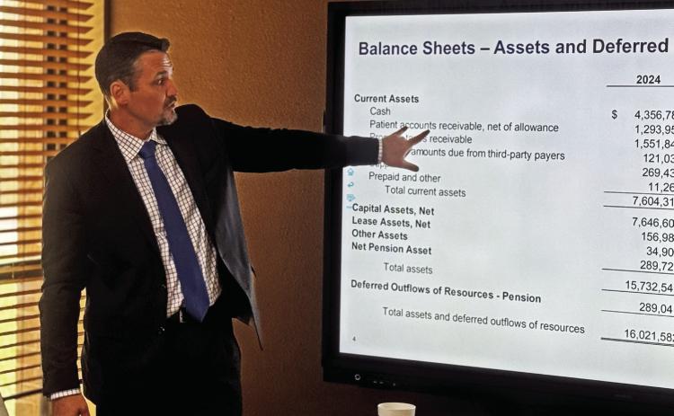 Long time, healthcare, consultant and financial advisor, Travis Skinner, reviewed the districts annual financial report with the FCHD Board of Directors during the recent May meeting.