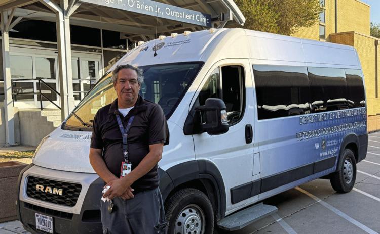 U.S. Navy Veteran and WTVAHCS Veteran Transportation System driver John Kowatch prepares to head out to pick up Veterans and transport them to their appointment.