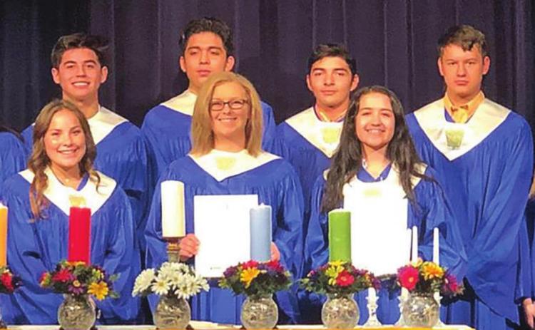 Rotan Honor Society New Inductees: Chris Smith, Justin Shelley, Zada Coop, Janoah Lopez, Abby Moffet.