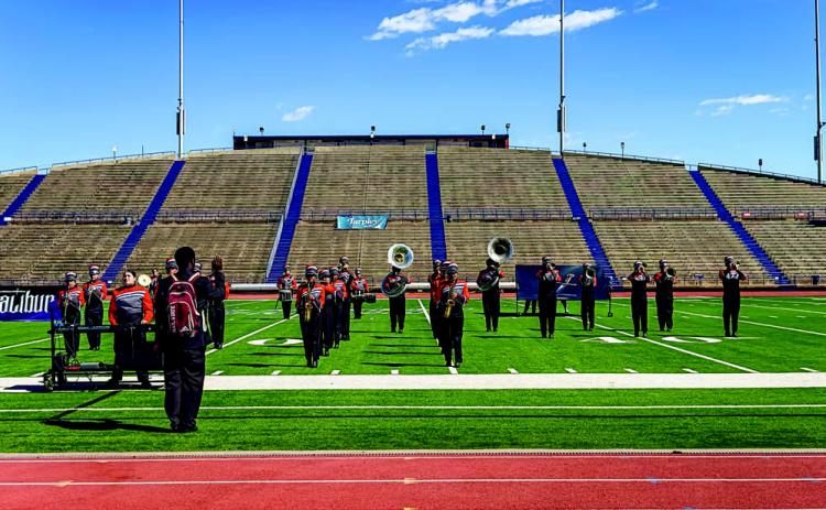 Yellowhammer Marching Band performs at Regional Contest
