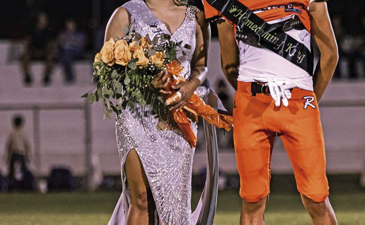 Shyanne Gaspar &amp; Jose Garza were crowned last Friday night during the Homecoming football game halftime show PHOTO BY MARK MARTINEZ
